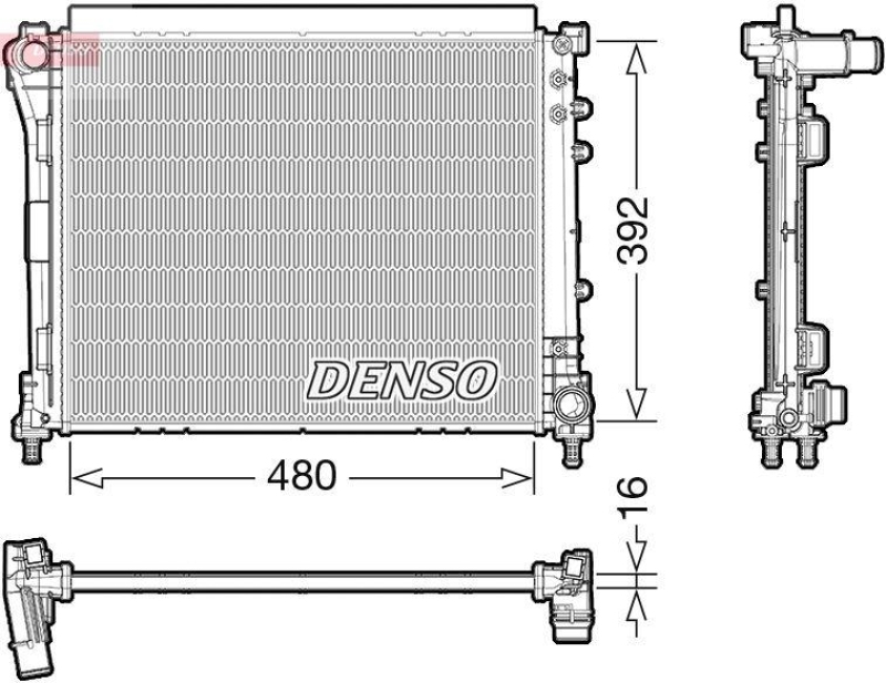 DENSO DRM09006 K&uuml;hler FIAT PUNTO (199_) (13- )