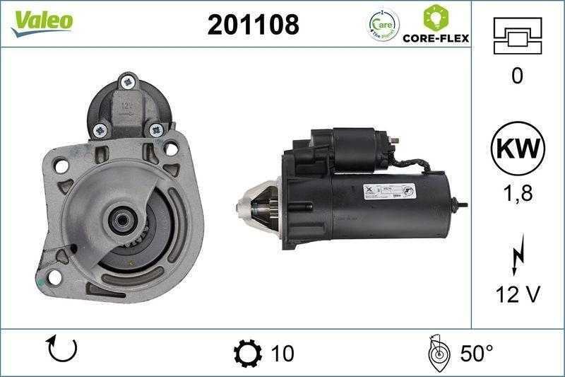 VALEO 201108 Starter - CORE-FLEX - FORD Courrier-