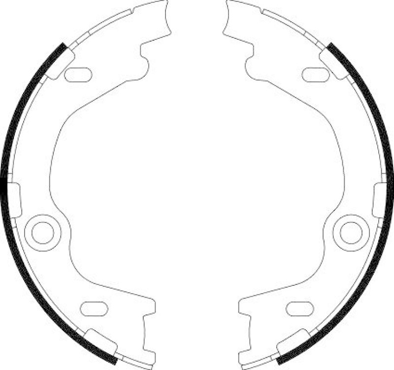 HELLA 8DA 355 050-811 Bremsbackensatz f&uuml;r HYUNDAI/KIA