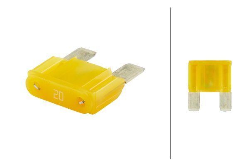 HELLA 8JS 728 595-051 Sicherung Maxi, 20 A gelb