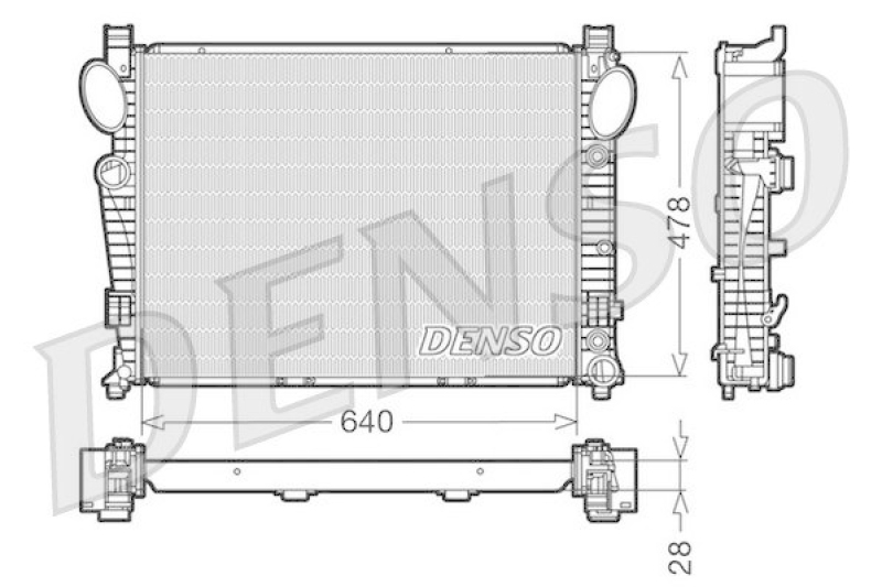DENSO DRM17093 K&uuml;hler MERCEDES-BENZ S-CLASS (W220) S 320 (220.065, 220.165) (1998 - 2005)