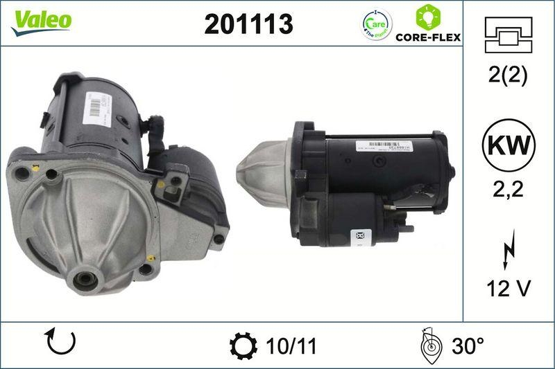 VALEO 201113 Starter - CORE-FLEX - MERCEDES E Cla