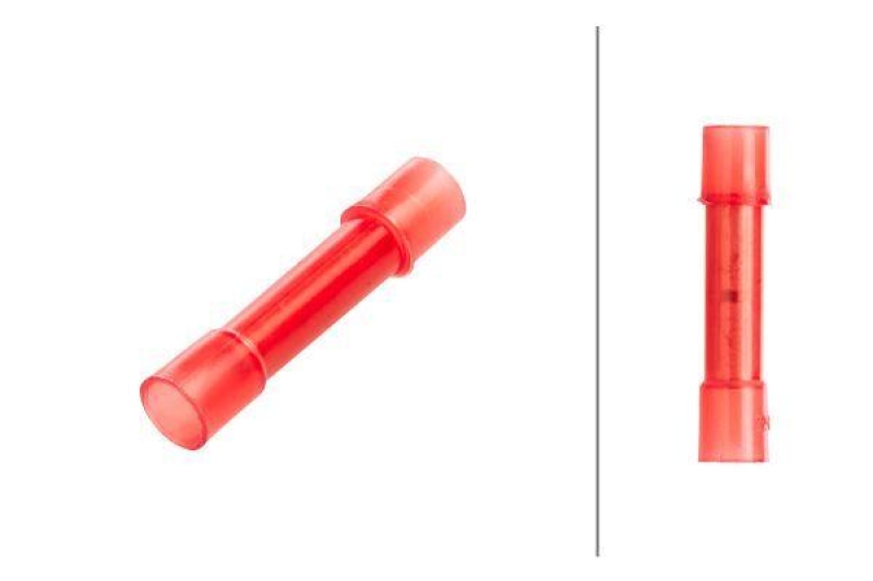 HELLA 8KW 178 043-002 Leitungsverbinder, rot -> 1,5 mm&sup2;, Stossverbinder
