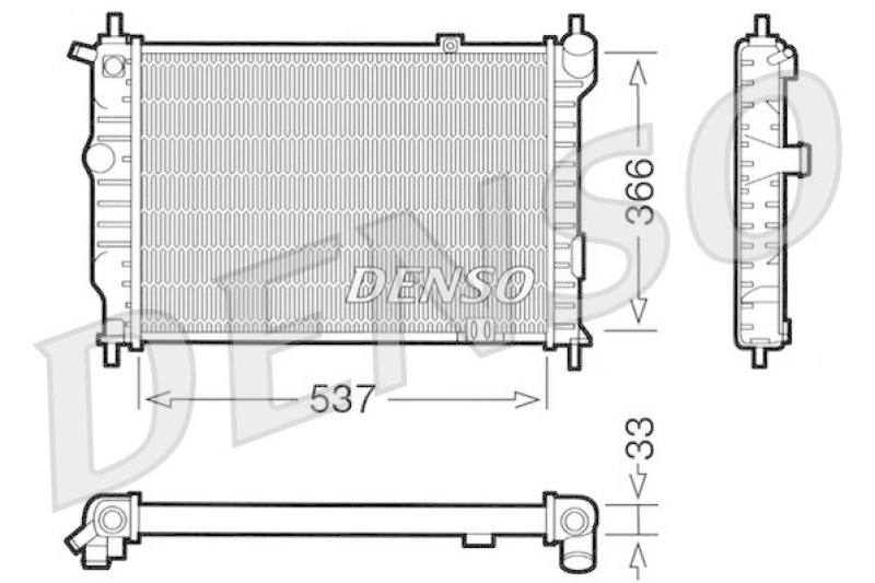 DENSO DRM20010 K&uuml;hler OPEL ASTRA F Hatchback (53_, 54_, 58_, 59_) 1.6 i (1991 - 1998)