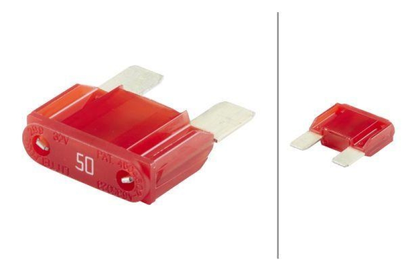 HELLA 8JS 728 595-081 Sicherung Maxi, 50 A, rot