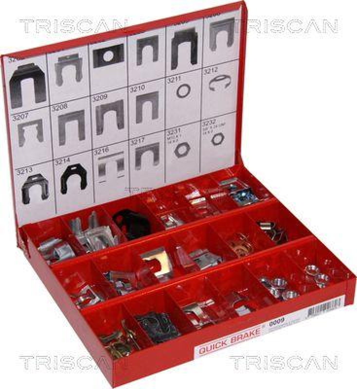 TRISCAN 8105 3702 Halter, Bremsschlaunch, Sortiment für Clips For Bremseslange