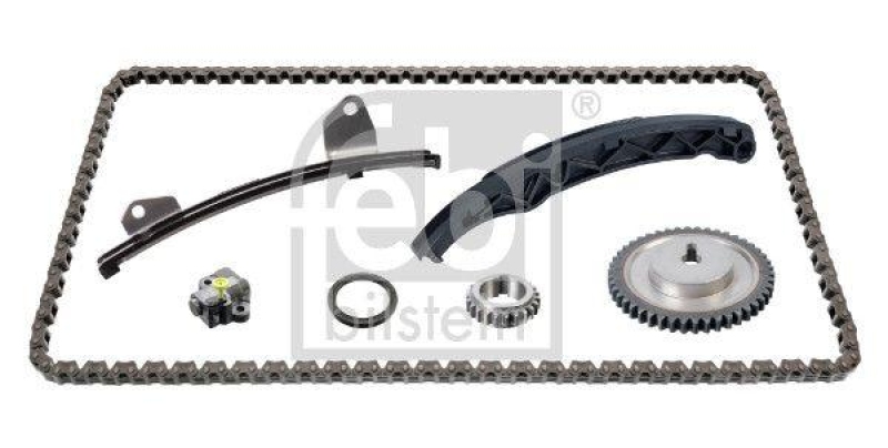 FEBI BILSTEIN 109156 Steuerkettensatz für Nockenwelle, mit Gleitschienen und Kettenspanner für MAZDA