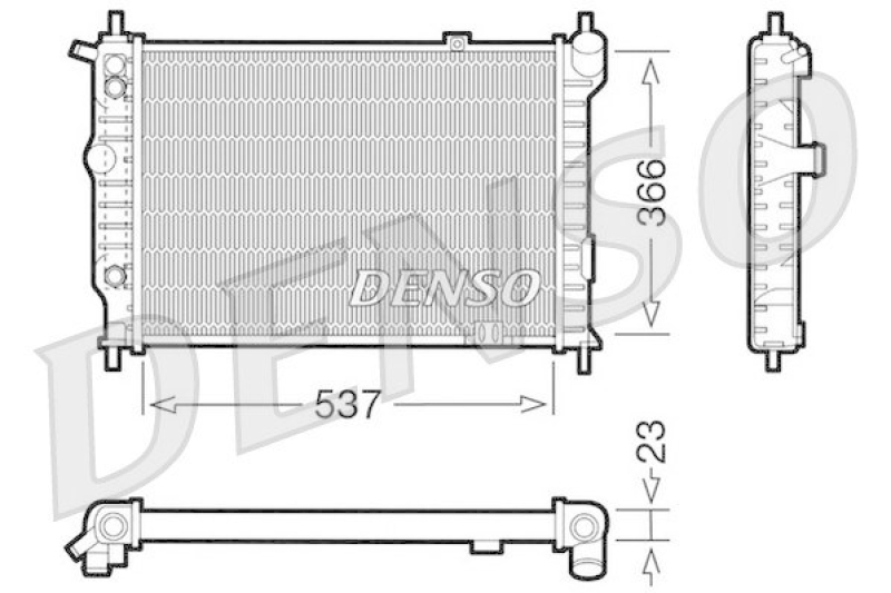 DENSO DRM20012 K&uuml;hler OPEL ASTRA F Hatchback (53_, 54_, 58_, 59_) 1.6 i (1991 - 1998)