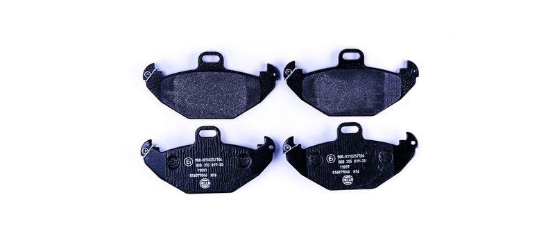 HELLA 8DB 355 019-351 Bremsbelagsatz, Scheibenbremsbelag f&uuml;r RENAULT