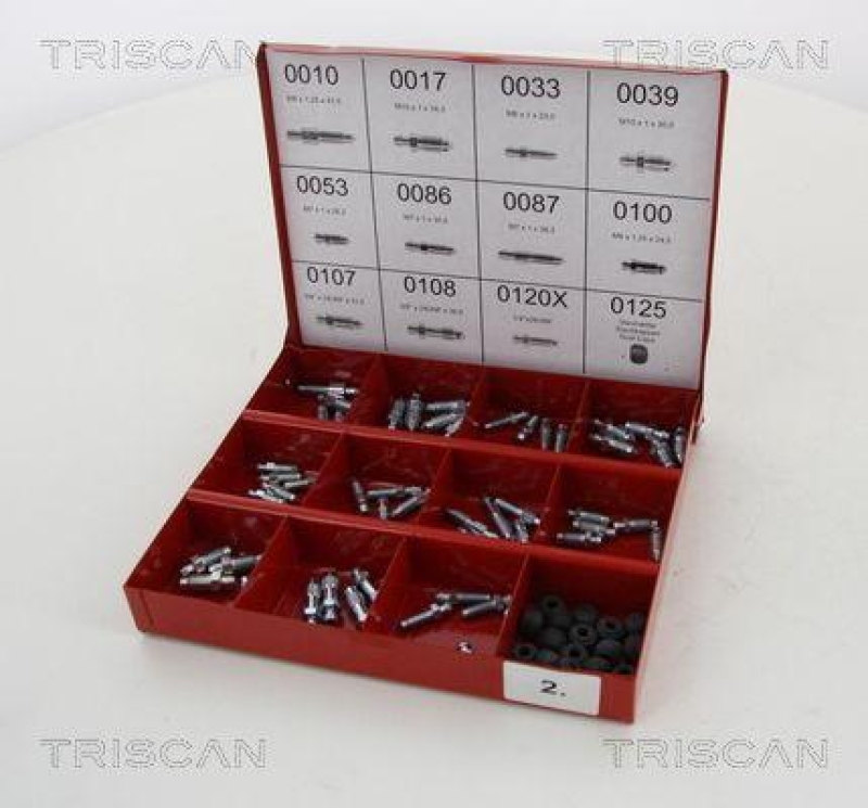 TRISCAN 8105 3703 Entlüfterschraube, Sortiment für Indhold: 75 Stk