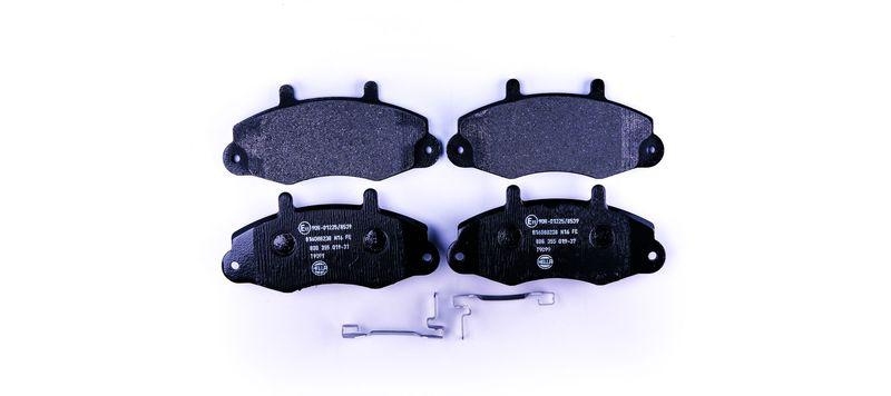 HELLA 8DB 355 019-371 Bremsbelagsatz, Scheibenbremsbelag f&uuml;r FORD