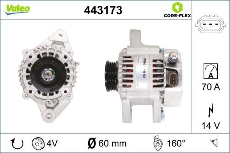 VALEO 443173 Gernerator - CORE-FLEX TOYOTA