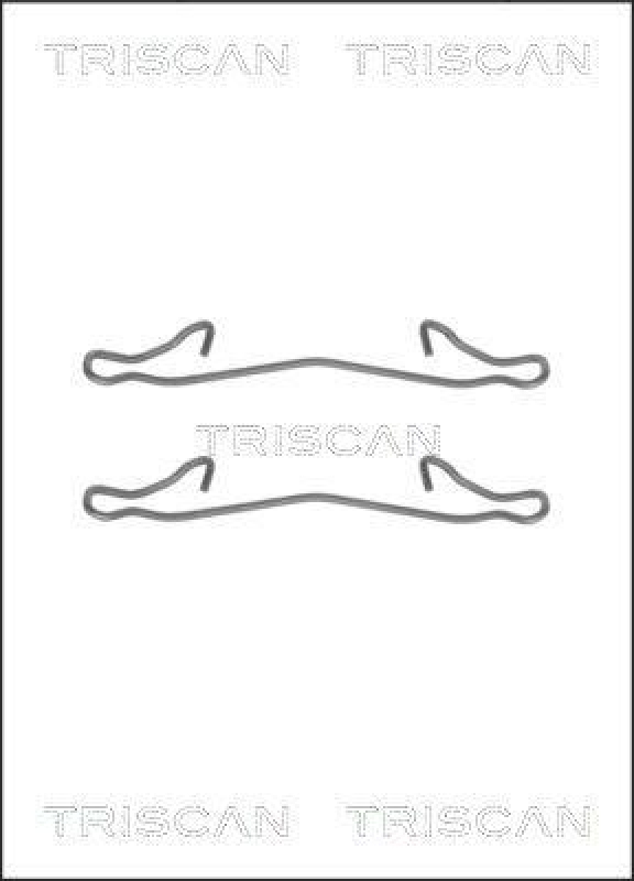 TRISCAN 8105 161563 Montagesatz, Scheibenbremsbelag f&uuml;r Ford Fiesta