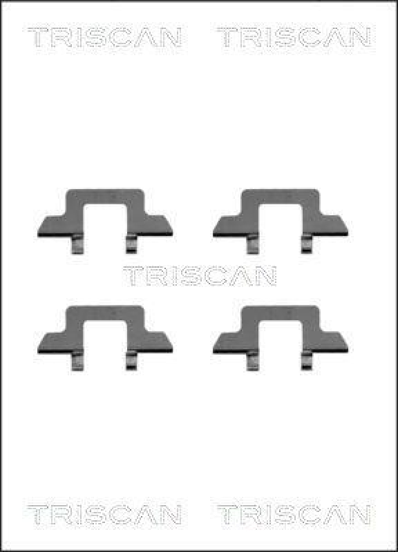 TRISCAN 8105 381612 Montagesatz, Scheibenbremsbelag f&uuml;r Citroen