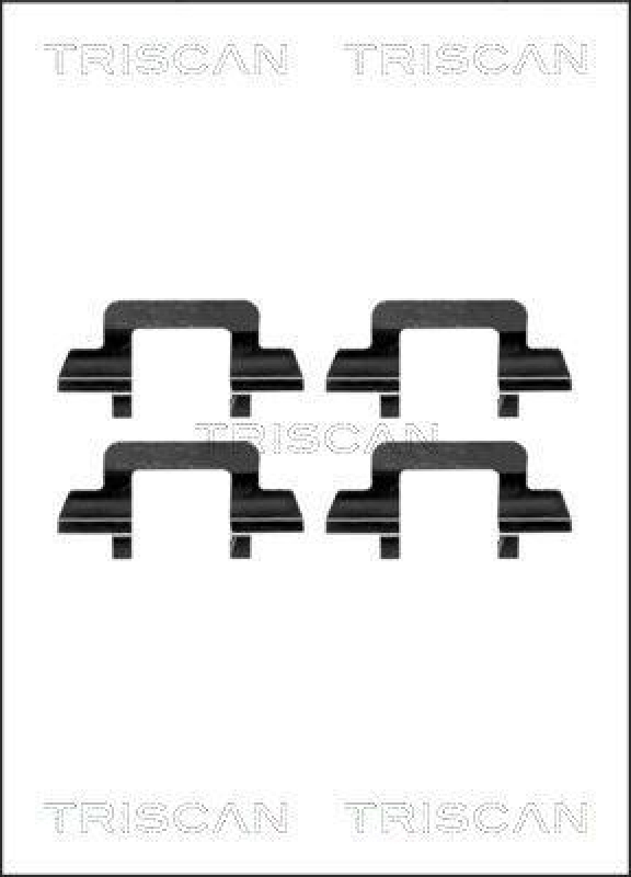TRISCAN 8105 381613 Montagesatz, Scheibenbremsbelag für Citroen