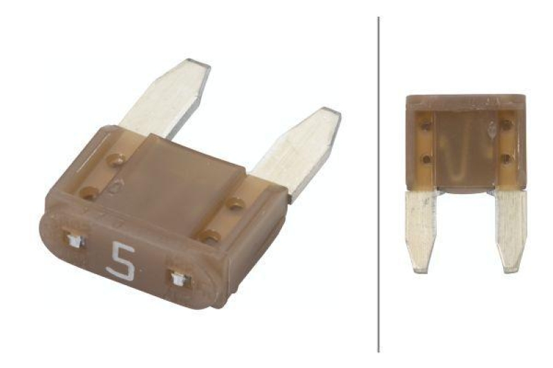 HELLA 8JS 728 596-811 Sicherung D 31 / Mini 5 A, beige, Set