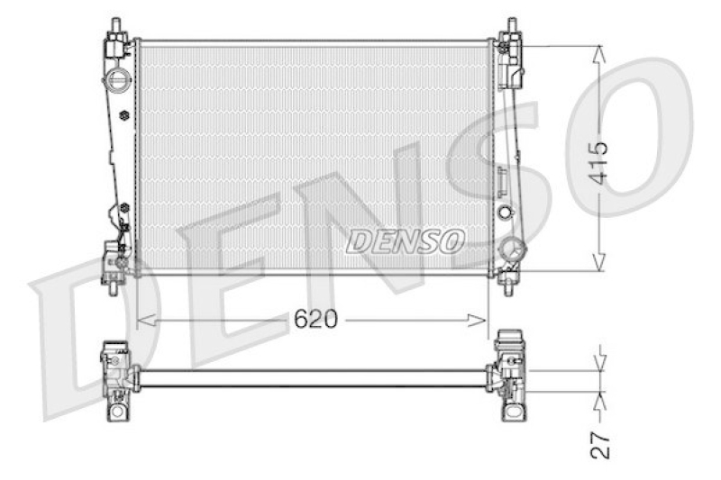 DENSO DRM09111 K&uuml;hler FIAT BRAVO II (198) 1.4 T-Jet (2007 - )