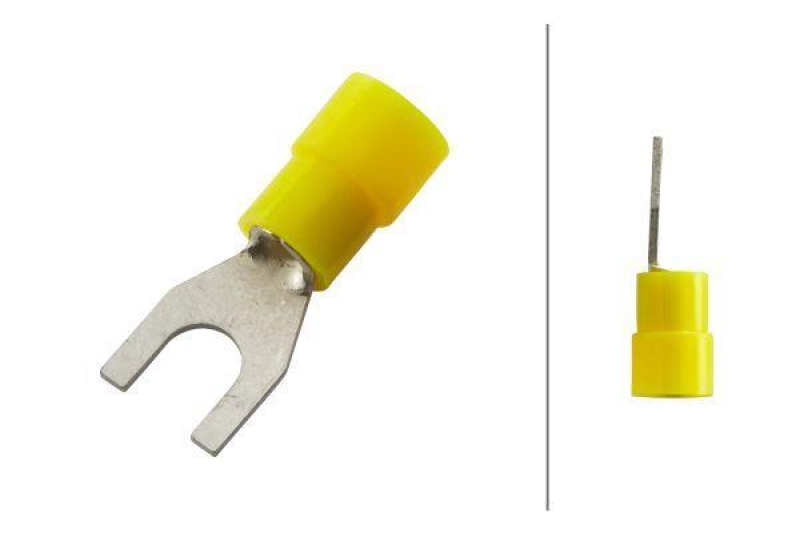 HELLA 8KW 178 045-202 Leitungsverbinder, gelb -> 6 mm², Gabelverbinder