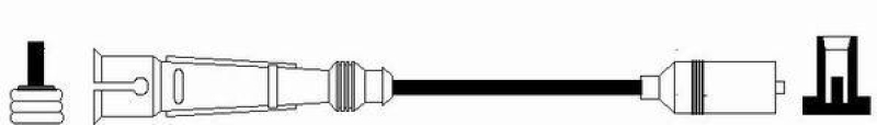 NGK 36018 Z&uuml;ndkabel PU-3A-000 210 040 |Z&uuml;ndleitung