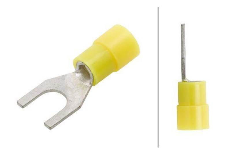 HELLA 8KW 178 045-212 Leitungsverbinder, gelb -> 6 mm&sup2;, Gabelverbinder
