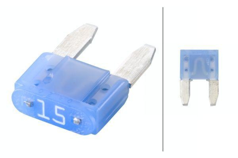 HELLA 8JS 728 596-831 Sicherung D 33 / Mini 15 A, blau, Set