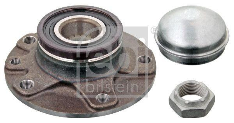 FEBI BILSTEIN 102778 Radlagersatz mit Radnabe, ABS-Impulsring und Anbaumaterial f&uuml;r Alfa Romeo