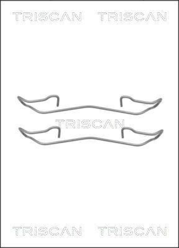 TRISCAN 8105 161617 Montagesatz, Scheibenbremsbelag f&uuml;r Ford Mondeo