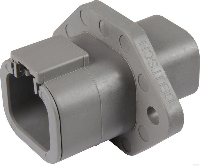 HERTH+BUSS 50391214 Steckgehäuse Deutsch DTP, 4-polig, mit Flansch