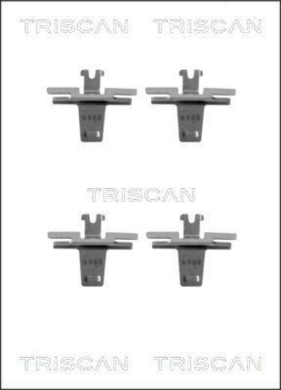 TRISCAN 8105 401452 Montagesatz, Scheibenbremsbelag f&uuml;r Honda Civic