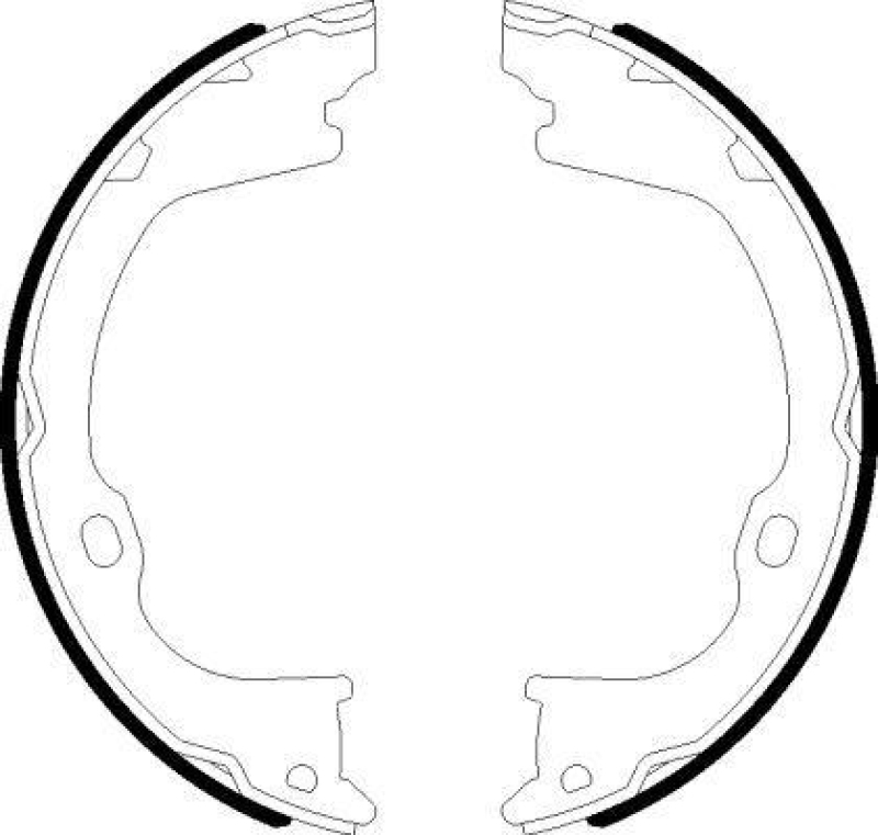 HELLA 8DA 355 051-101 Bremsbackensatz f&uuml;r JEEP