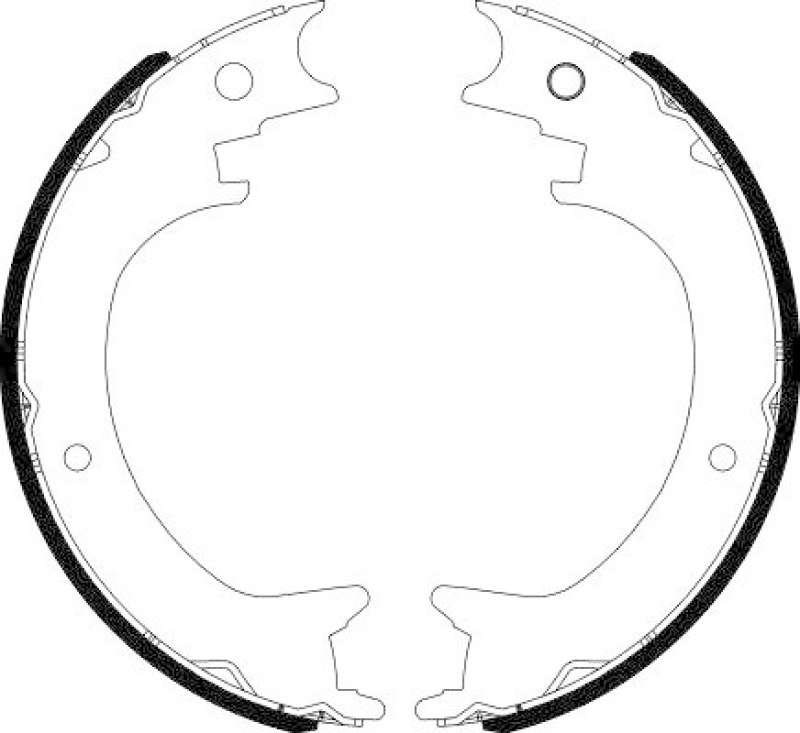 HELLA 8DA 355 051-271 Bremsbackensatz f&uuml;r MITSU.