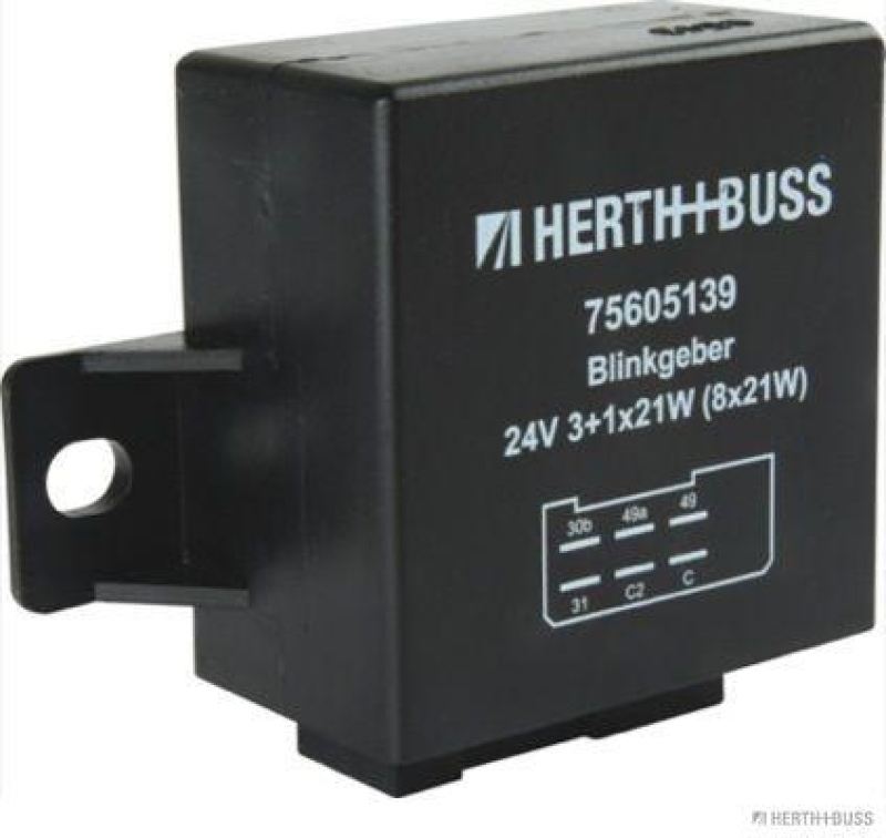 HERTH+BUSS 75605139 Blinkgeber 24 V, 6 pins, elektronisch