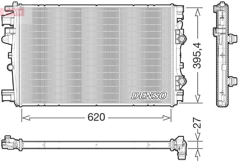 DENSO DRM09176 K&uuml;hler FIAT 500X 1.0 (18-)