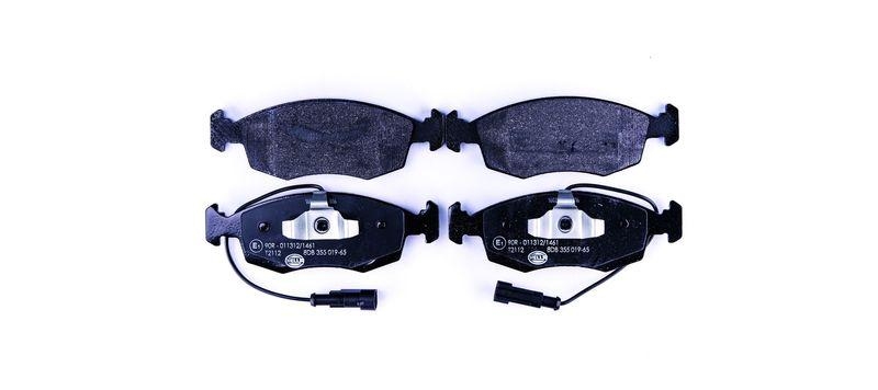 HELLA 8DB 355 019-651 Bremsbelagsatz, Scheibenbremsbelag f&uuml;r FIAT