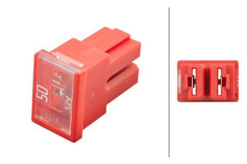 HELLA 8JS 740 026-031 Sicherung Pro-fit / PAL 50 A, rot