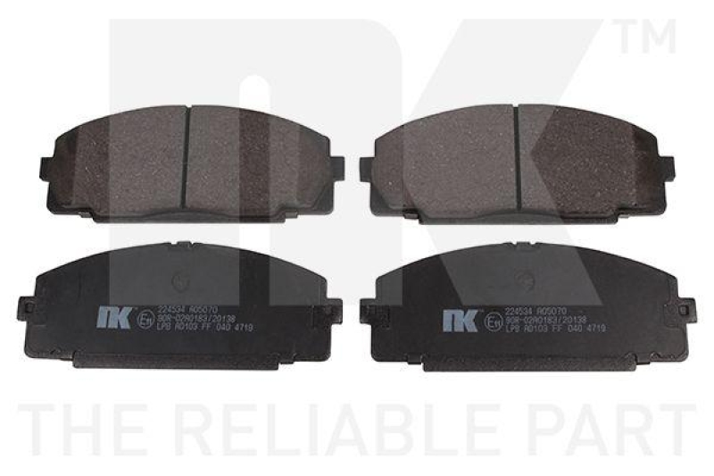 NK 224534 Bremsbelagsatz, Scheibenbremse für TOYOTA