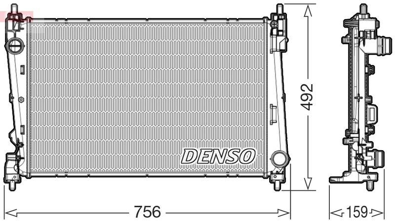 DENSO DRM09178 K&uuml;hler FIAT DOBLO Cargo (263_) 1.6 D Multijet (263ZXE1B, 263ZXS1B, 263ZXY1B, 263WXE1B,... (10-)