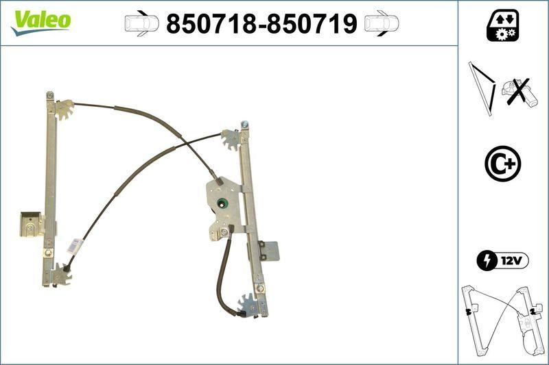 VALEO 850718 Fensterheber (o. Motor) vorne links CITROEN C2