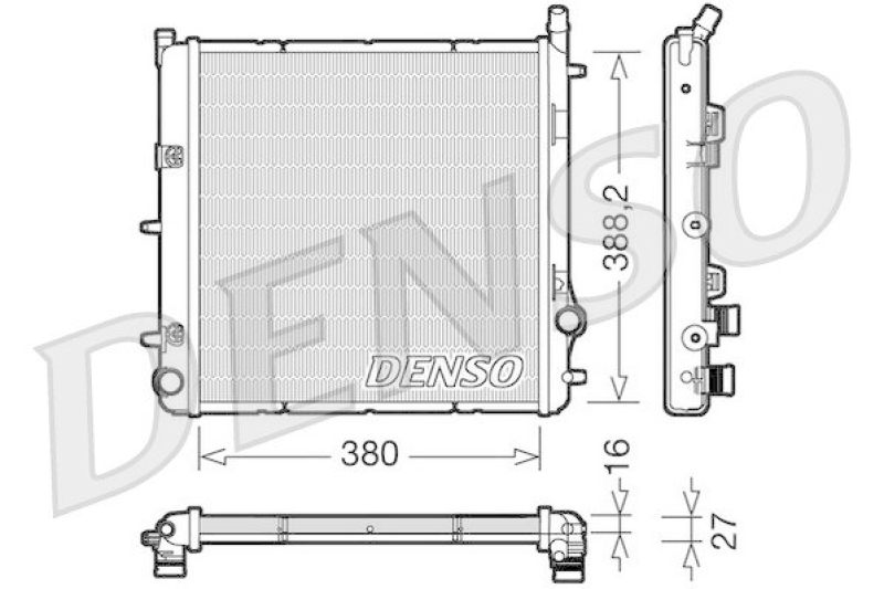 DENSO DRM21005 K&uuml;hler PEUGEOT 207 CC (WD_) 1.6 16V (2007 - )
