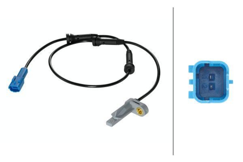 HELLA 6PU 009 106-891 Sensor, Raddrehzahl für PEUGEOT