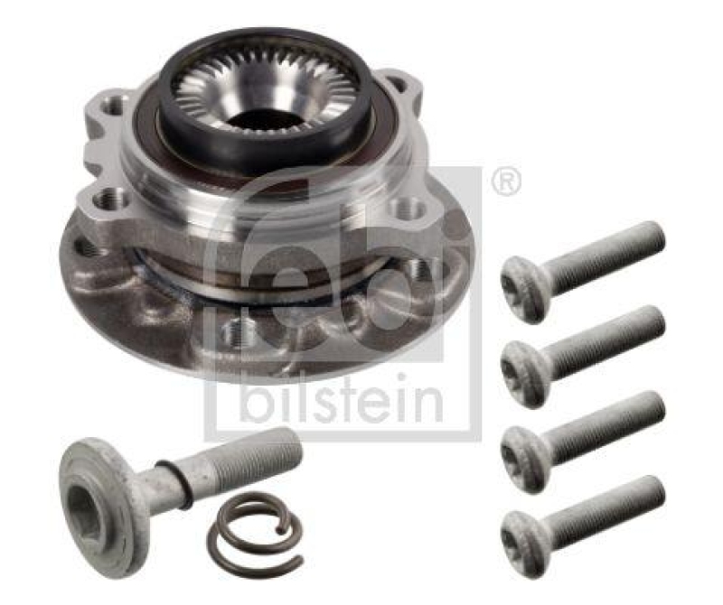 FEBI BILSTEIN 172393 Radlagersatz mit Radnabe, ABS-Impulsring und Befestigungsschrauben f&uuml;r BMW