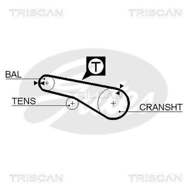 TRISCAN 8645 5257xs Zahnriemen für Hyundai, Mitsubishi 1.6, 1