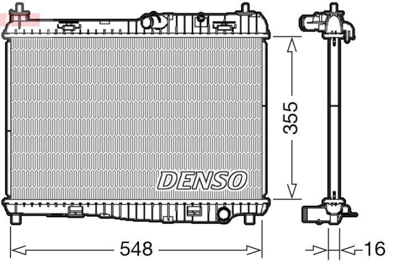 DENSO DRM10043 K&uuml;hler FORD FIESTA VI 1.25 (08- )