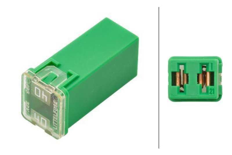 HELLA 8JS 740 026-421 Sicherung PAL, 40 A, grün