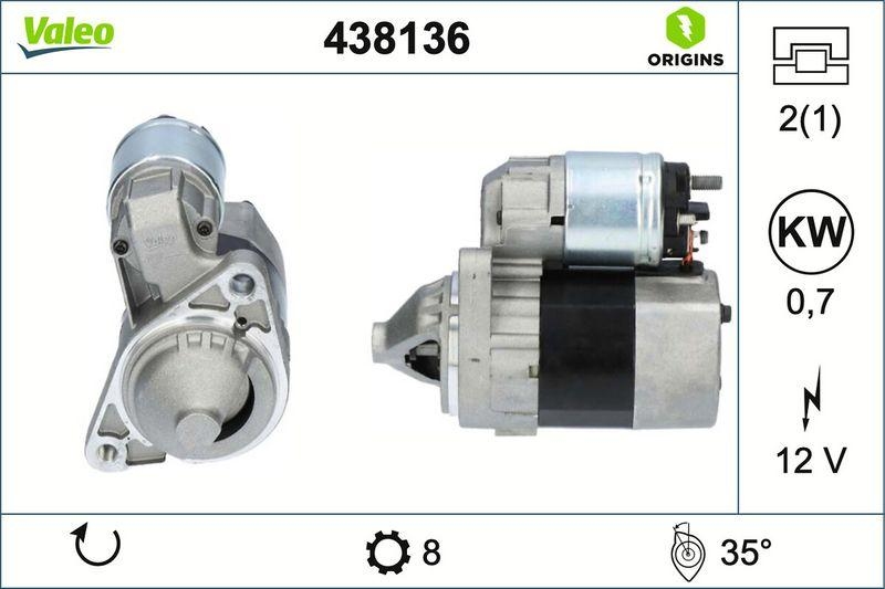 VALEO 438136 Starter Neu - ORIGINS