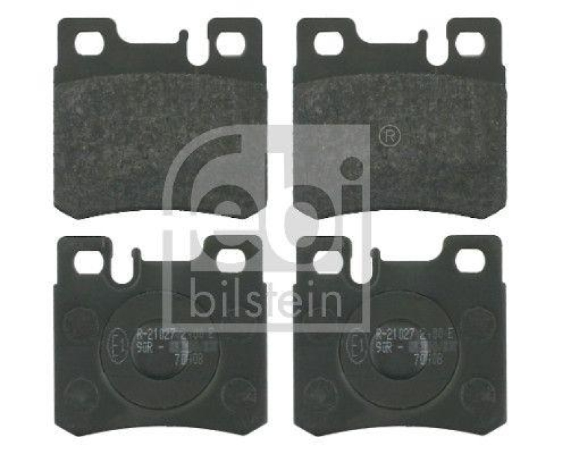 FEBI BILSTEIN 16153 Bremsbelagsatz f&uuml;r Mercedes-Benz