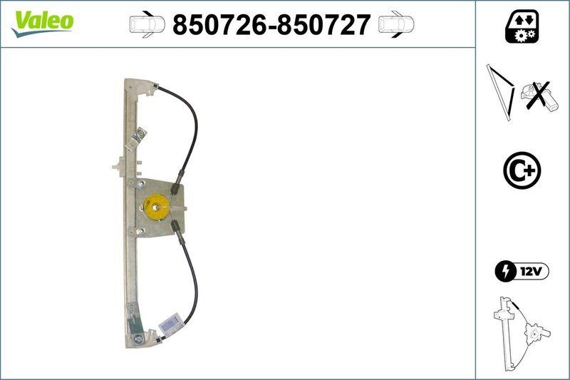 VALEO 850726 Fensterheber (o. Motor) vorne links CITROEN