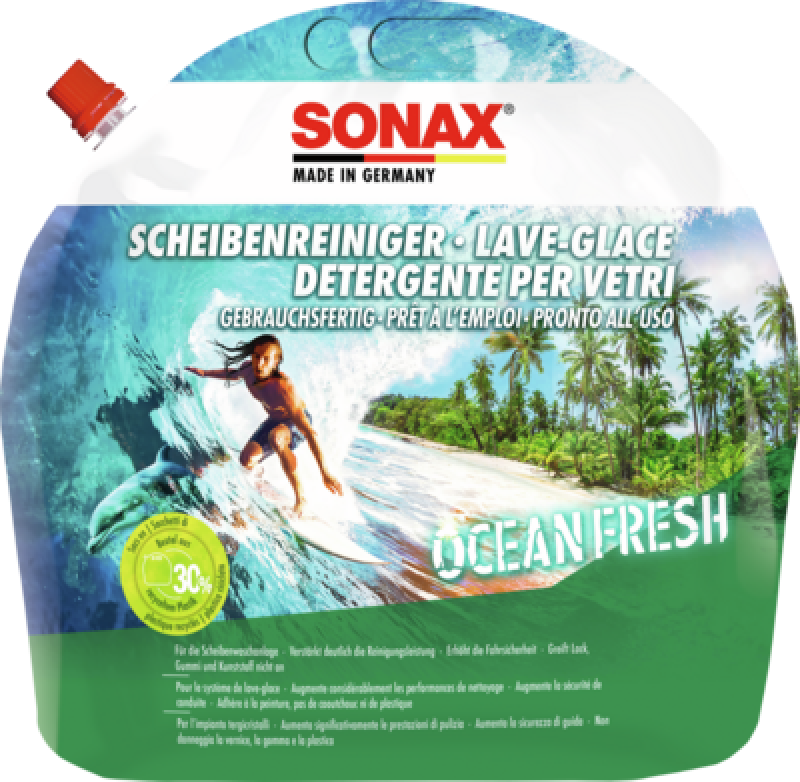 SONAX 03884410 Scheibenreiniger gebrauchsfertig Ocean-fresh 3L