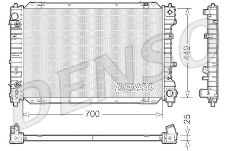 DENSO DRM10087 K&uuml;hler FORD MAVERICK 2.3 16V (2004 - )