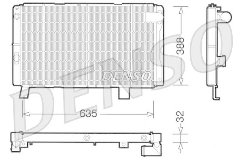 DENSO DRM21075 K&uuml;hler PEUGEOT 505 (551A) 2.5 Turbo Diesel (1983 - 1993)